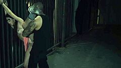 Tiny teen nympho gets bound in high definition bondage domination scene