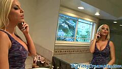 Roundass beauty performs titty fuck on huge prick