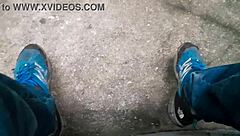 feeling the thrill as a gay brazilian masturbates in the woods