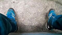 feeling the thrill as a gay brazilian masturbates in the woods