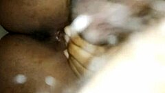 Girl in bathroom with big cock