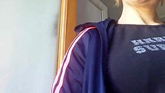 smoking fetish with nude blonde model