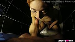 blonde thai ladyboy slut humiliated hard in pov blowjob