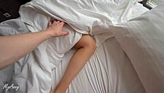 I woke my stepsister with a creampie in doggystyle.