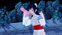 Shibuya Sex Episode Vol 1: Jujutsu Kaisen Hentai with Footjob, Handjob, and Cumshot on Ass. Moaning babe in USA hardcore scene.