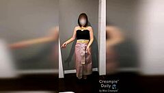 thai dancer in uniform gets creampie from asian guy