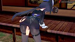 Clorinde gives intense blowjob in Genshin Impact hentai fantasy