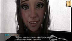 3D Elizabeth Masturbating Blonde Anime