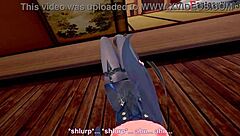 Clorinde gives intense blowjob in Genshin Impact hentai fantasy