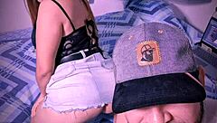 why is ashley touching her dripping pussy while friend films and cuckold works?