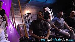 ebony babe cum covered