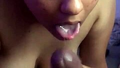 I'm letting that fat big black cock go in my mouth