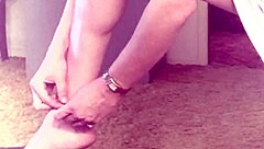 I watch my wife change clothes on st patricks day and soak her jeans, oops