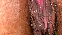 gaping her out with toys and fingering