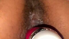 gaping her out with toys and fingering