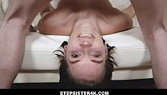 Cute Stepsister Natalie Porkman Gets Ass Licking and Blowjob in POV