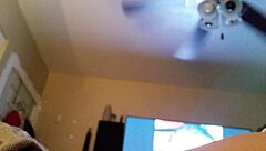 Naughty girl gives sloppy blowjob.