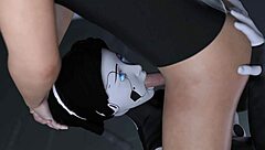 Projekt passion blowjob from horny busty brunette ai sex robot girl gaming visual novel