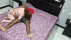 Lorrany and Albina Cum Three Times on Big Cock in Gangbang!