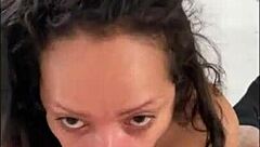 Anna Maria sucks 8 inch cock POV until cumshot!