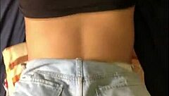 Real amateur 18 year old with perfect ass is fucked doggystyle, bent over