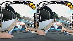 Enjoying a horny day off with Gianna Grey in virtual porn.