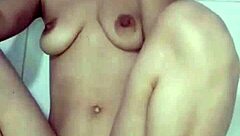 creamy close-up cum from my sweet young pussy in pov