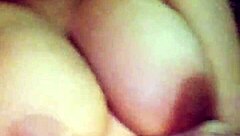 big natural tits soaked with cumshot from monster cock