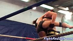 Faketit European Babes Wrestling Hard In Intense Catfight