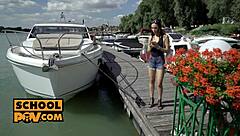 i had a fun motorboat session with my math teacher lilu moon outdoors