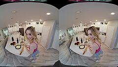 vrhush hot blonde ailee anne wants it in the kitchen with creampie