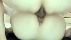 Qing Teng sister gets so horny, pussy wet, cock covered in cum 😏