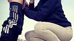 Blowjob and doggy style on the road, want to join in?