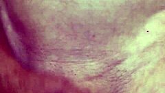 Mature Woman Almost Caught Masturbating Shaved Pussy Close Up.