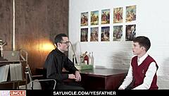 Hung Uncut Priest Spanks and Creampies Teen 18+ Boy