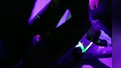 Couple Licks Pussy In Public Club