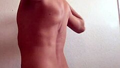 Franz Schneider's steamy solo session with crouching cumshot and pool fetish