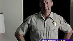 Randy officer barebacks innocent gay horny teen 18+