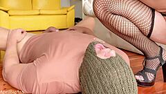 Dominatrix april bigass makes you drink pee and swallow in femdom bdsm massage