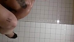 Moon Bends Over For Anal In Public Bathroom