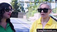 tennis game turns into hot foursome with two milfs?