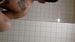 Moon Bends Over For Anal In Public Bathroom