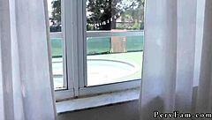 happy birthday! teen gives hardcore blowjob and makes mess 😏