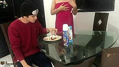 I get aroused eating dick with strawberry and cream part 1