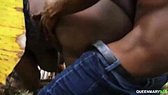 Outdoor doggy creampie with my hot neighbor's big ass and wet pussy?