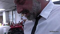 Charlie Rae submits to sucking and doggy spanking with facial