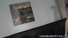 Busty British MILF jerks and sucks shlong?