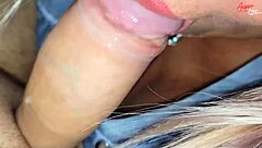 Blonde Mother In Law With Long Nails Under Dress