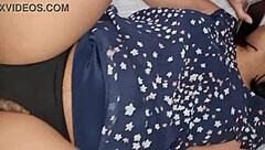 Argentinian Miranda chats with husband while boss bangs her hard