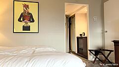 a shy latina maid gets screwed doggystyle by a guest in a british hotel, creampie included